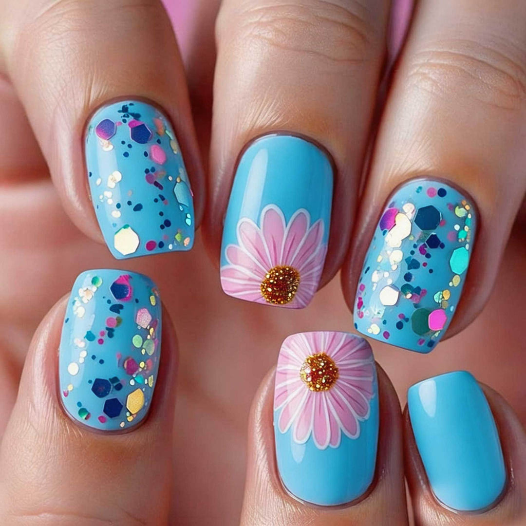 Floral Decorated Nail Art Kit