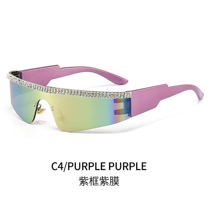 Women's Fashion Glamour Sunglasses with Rhinestone-Embellished Frame Stornfield