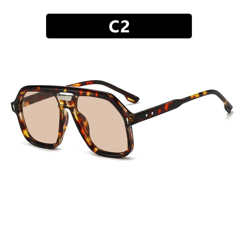 Women's oversized sunglasses with polygonal frame and UV protection Stornfield