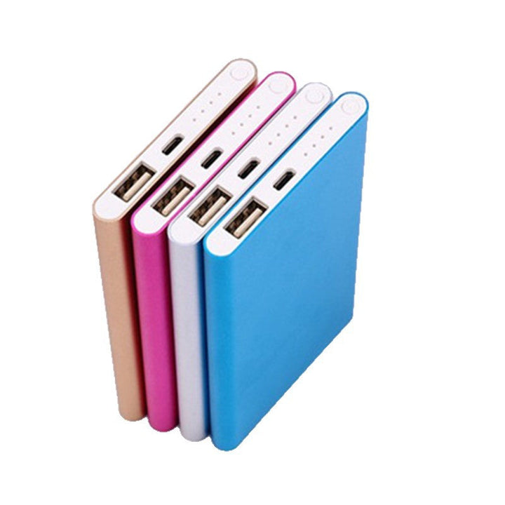 Slim aluminum portable power bank with dual USB output Stornfield