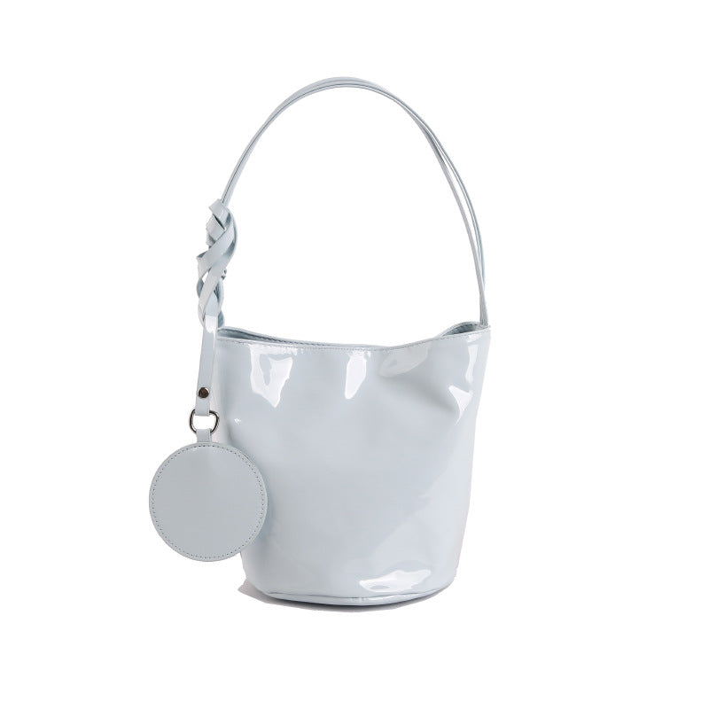 WoChic Patent Leather Bucket Bag Stornfield