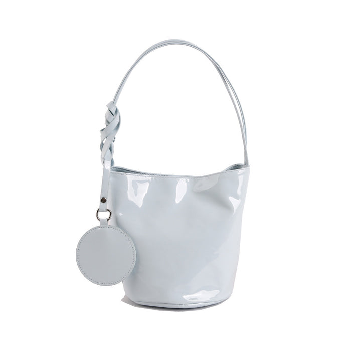 WoChic Patent Leather Bucket Bag Stornfield