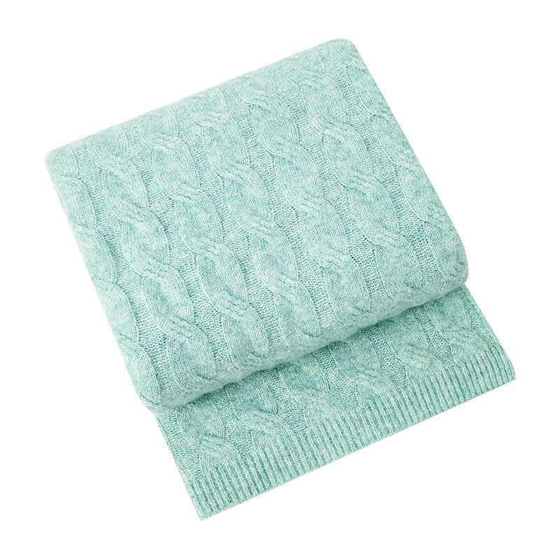 Cable Knit Throw Blanket