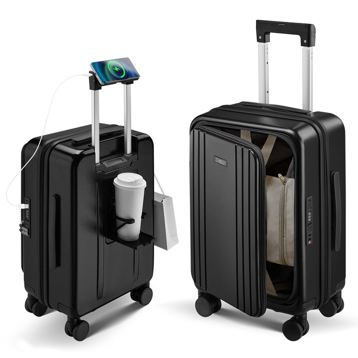 Unisex Smart Hard Shell Trolley Suitcase Stornfield