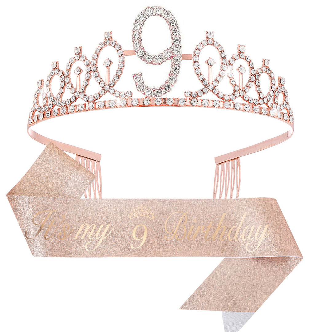 Ladies Crystal Princess Crown with 30 & Fabulous lettering Stornfield
