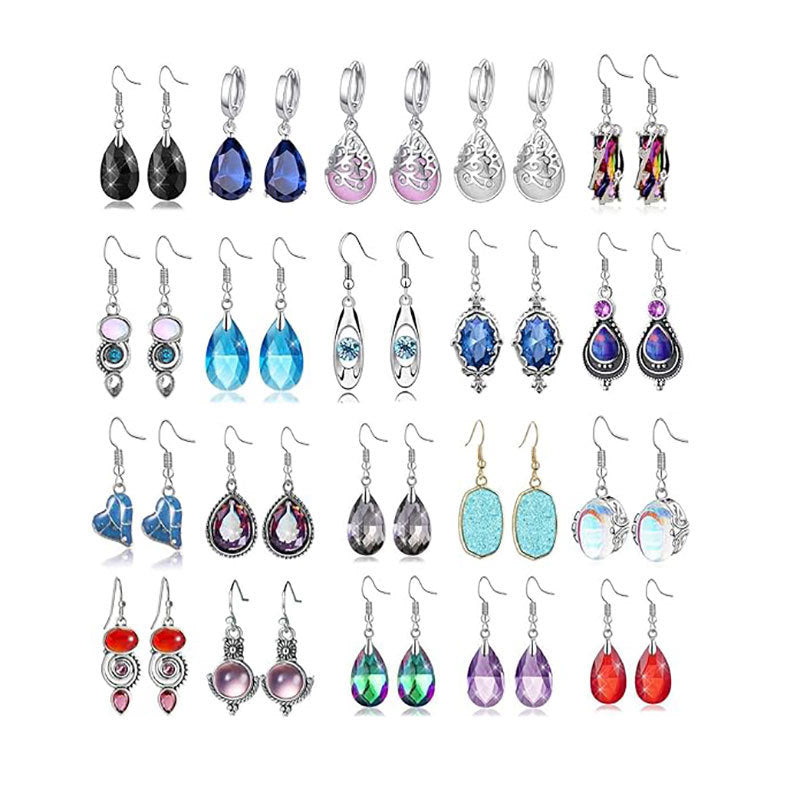 Elegant Vintage-Inspired Crystal Drop Earrings Stornfield