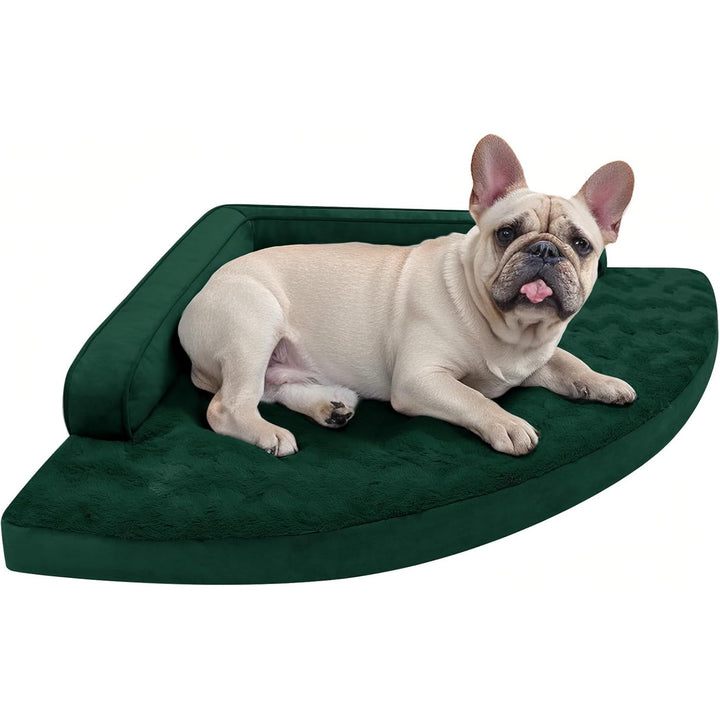 Crescent-Shaped Orthopedic Dog Bed