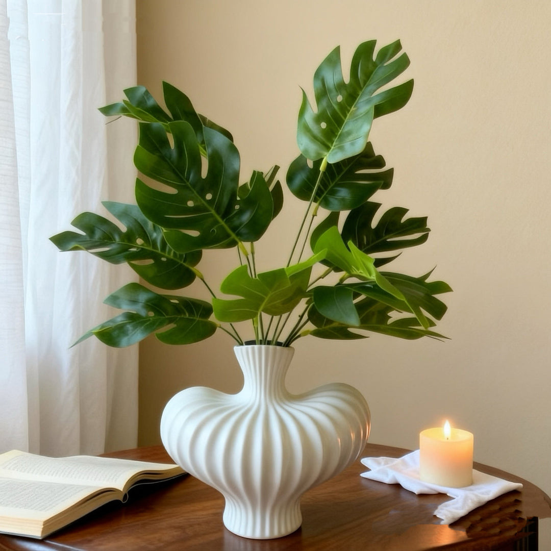 Modern Decorative Monstera Leaf Arrangement