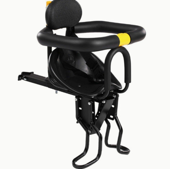 child bike seat with padded safety bar adjustable footrests and supportive reclining backrest Stornfield