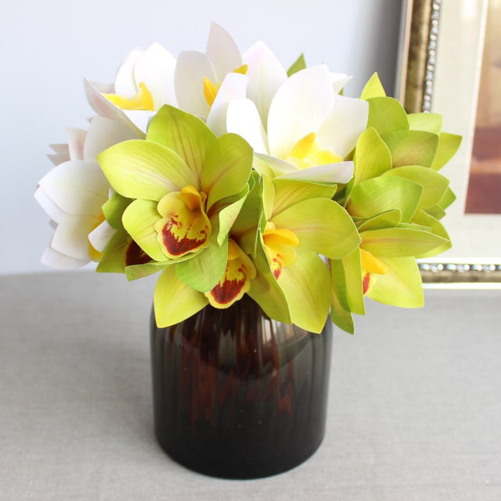 Realistic Orchid Flower Bouquet