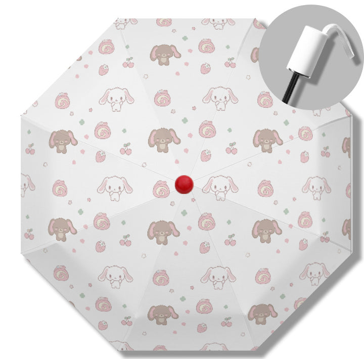 Women's Automatic Folding Umbrella with Playful Animal Design Stornfield