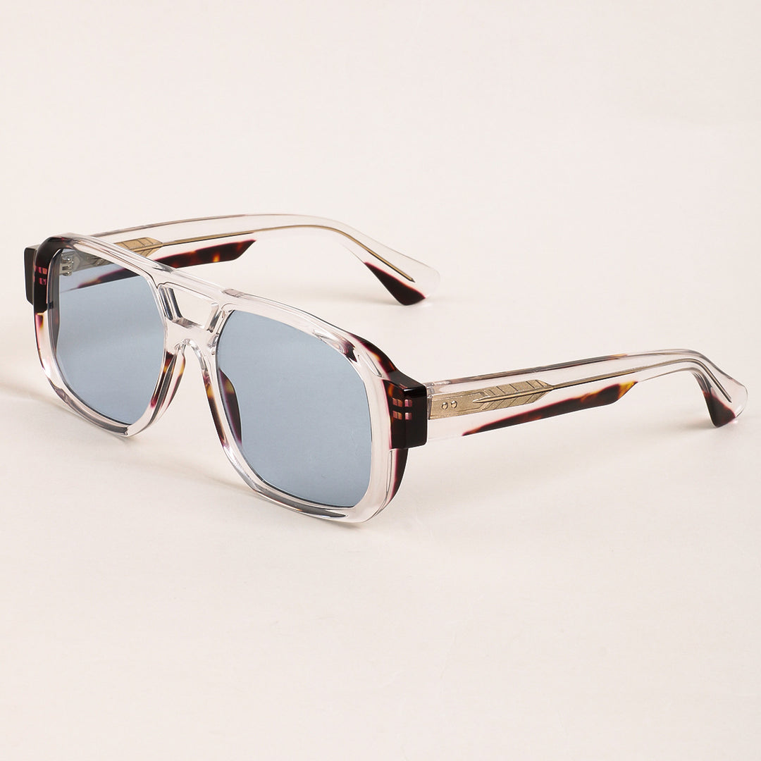 Women's sunglasses in modern oversized style with clear frame and sturdy lenses Stornfield