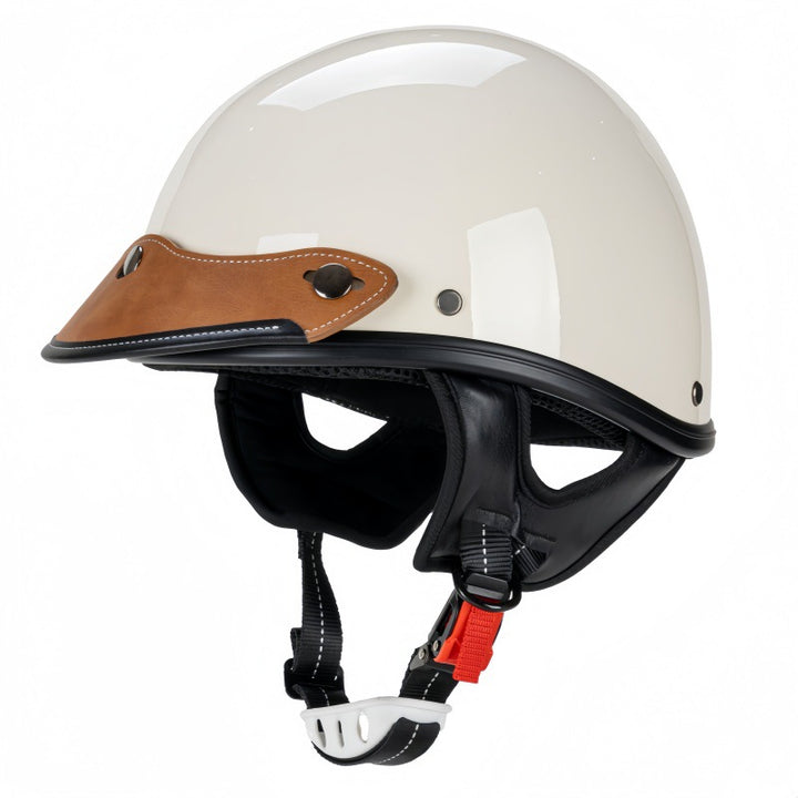 Classic Leather Motorcycle Helmet Stornfield