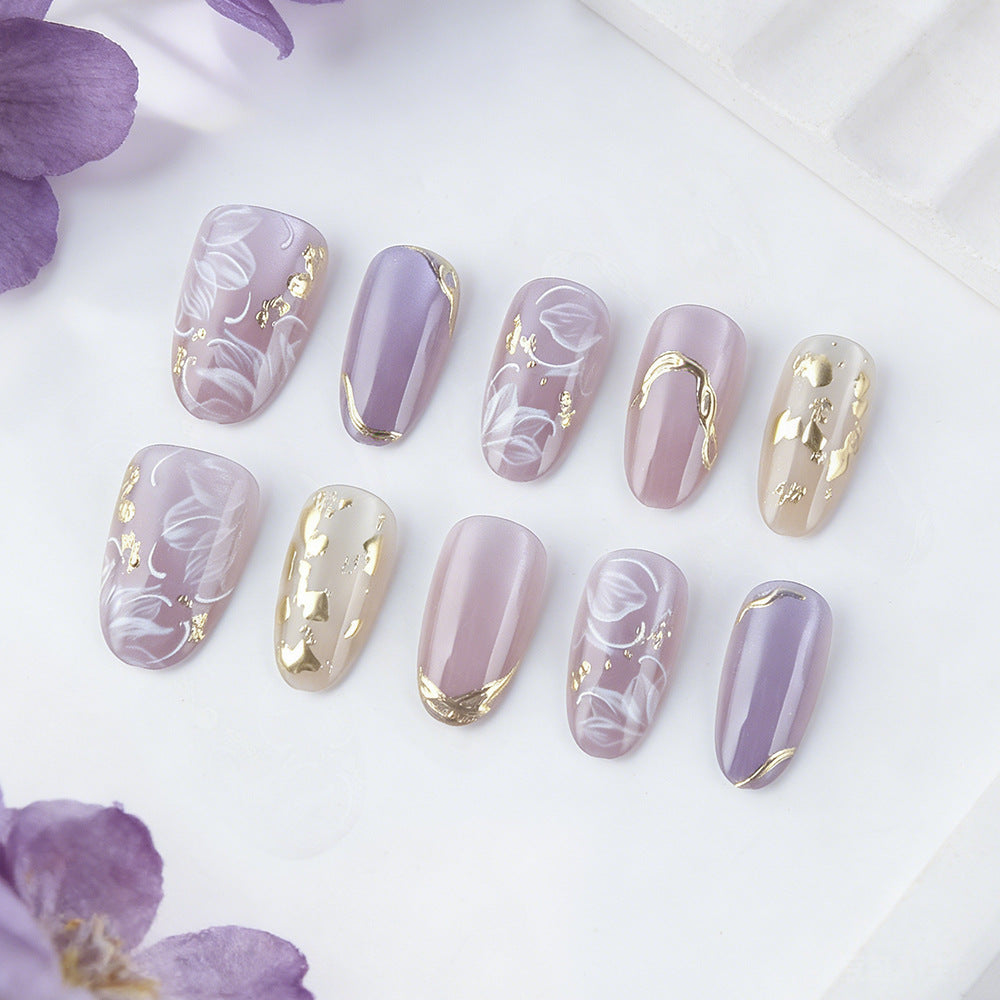 Deluxe Floral Press-On Nail Art Set Stornfield