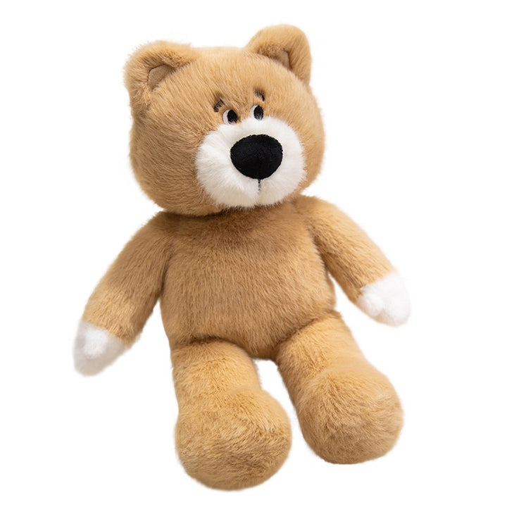 Classic Retro-Style Plush Bear Comforter with Round Snout & Contrasting Paw Tips Stornfield