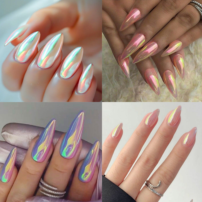 Shimmery Stiletto Press-On Nail Art Stornfield