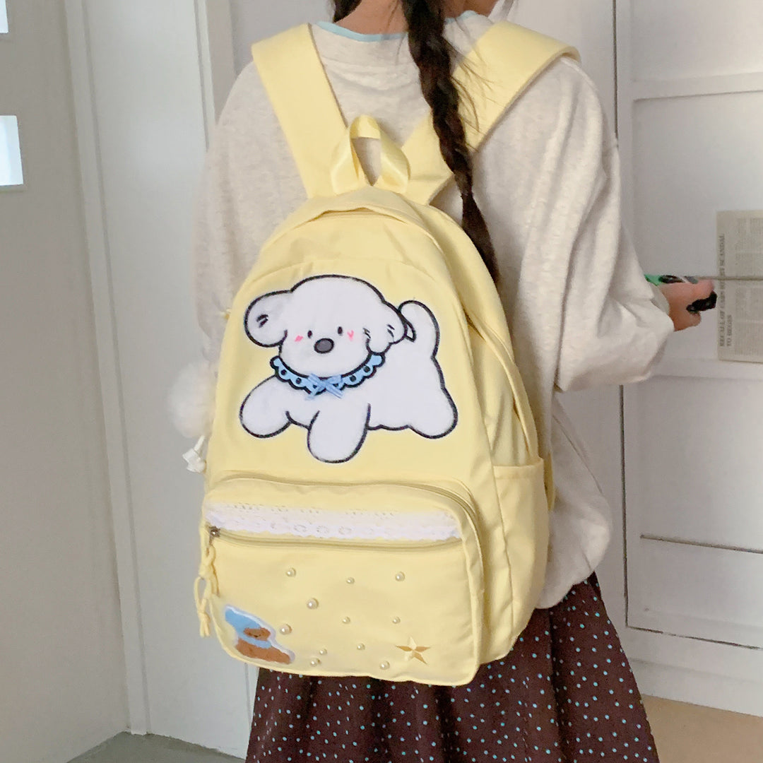 Cute Cartoon Character Print Backpack Stornfield