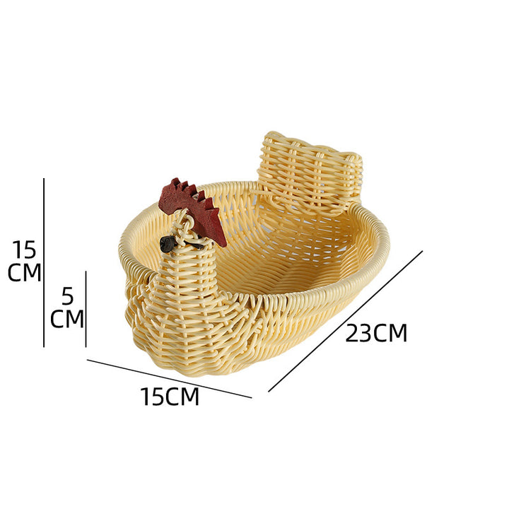 Unisex Braided Decoration Basket in Duck Shape Stornfield