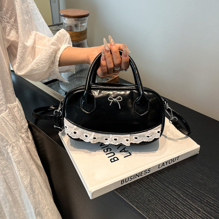 Elegant Bow-Accent Handheld Purse