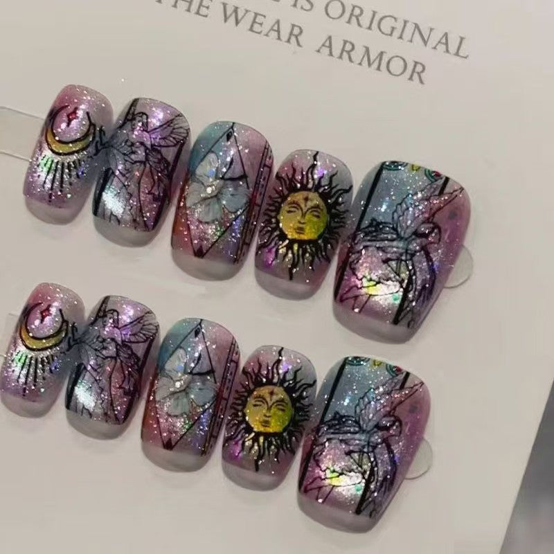 Artistic Press-On Nail Art Design Set Stornfield