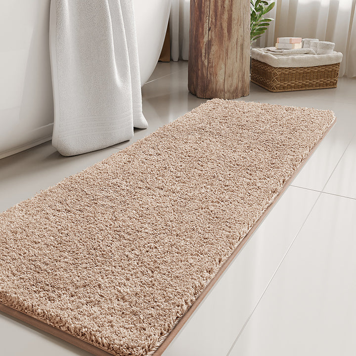Plush Textured Bathroom Runner
