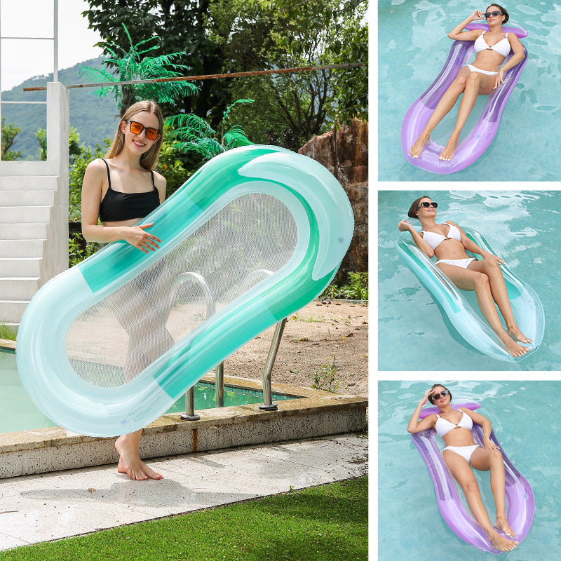 Women Inflatable Lounge Chair with Breathable Mesh Surface Stornfield