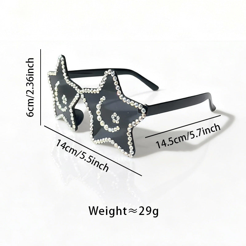 Star-Shaped Rhinestone Sunglasses Stornfield