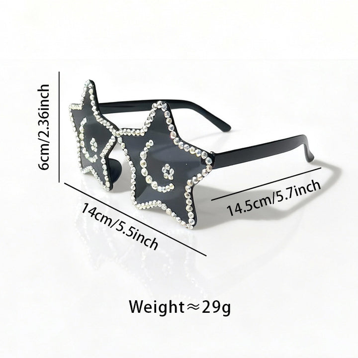 Star-Shaped Rhinestone Sunglasses Stornfield