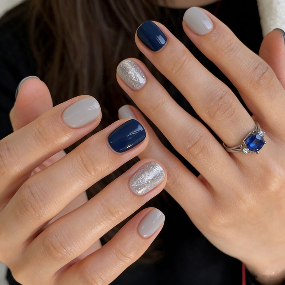 Elegant artificial nails with various designs Stornfield