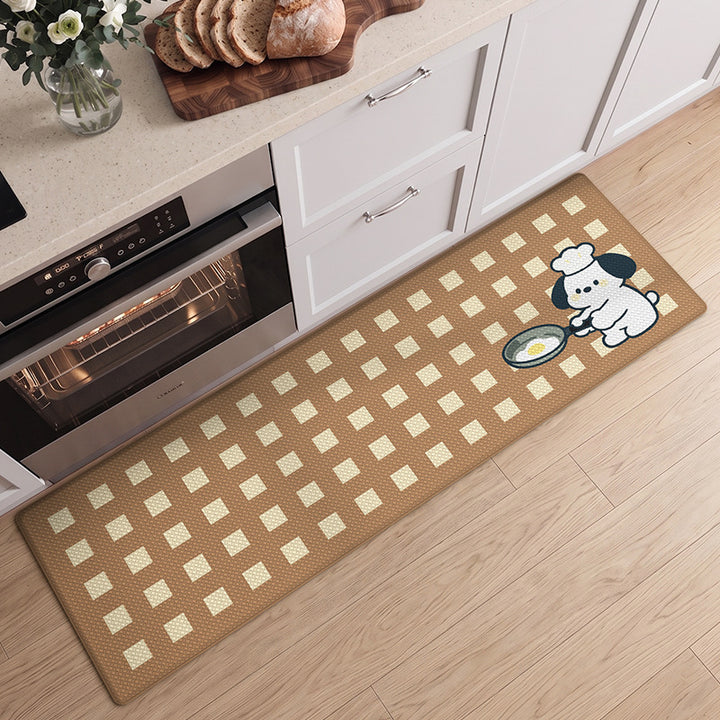 Playful Animal Themed Kitchen Comfort Mat