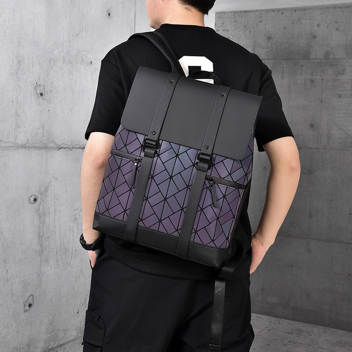 Stylish Geometric Patterned Backpack Stornfield