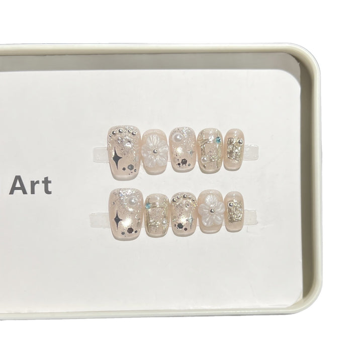 Decorative Acrylic Press-On Nail Art Set Stornfield