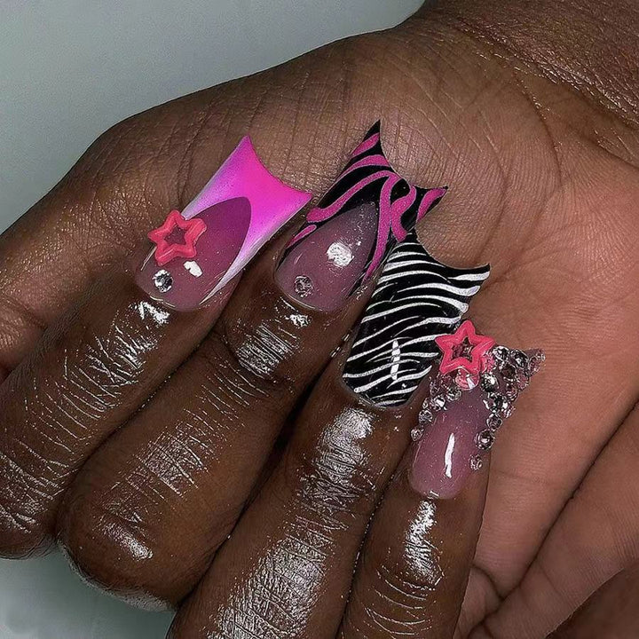 Artistic Glitter Nail Extensions Stornfield