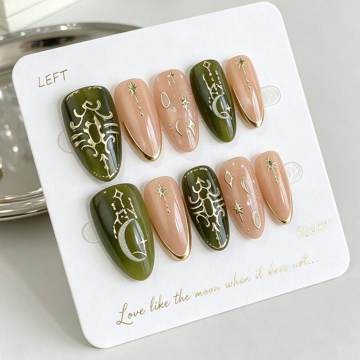 Elegant Press-On Nail Art Set