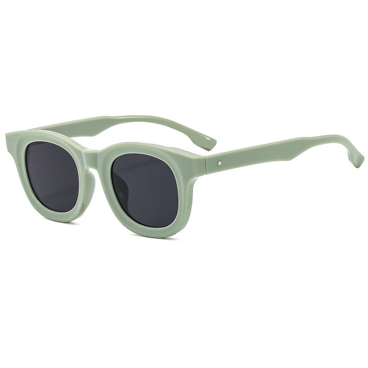 Women's Round Sunglasses with Stylish, Wide Plastic Frame Stornfield