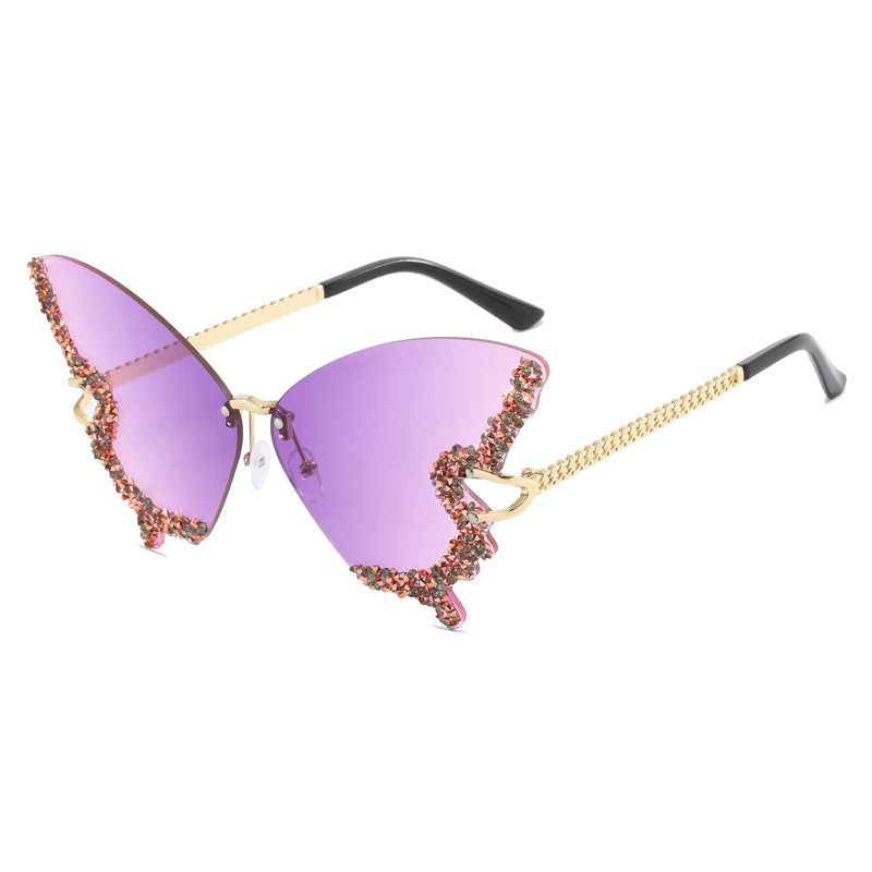 Ladies extravagant Cats Eye sunglasses with sparkling accents Stornfield