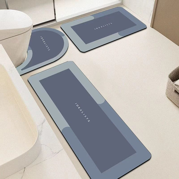 Modern Minimalist Bathroom Mat Set Stornfield