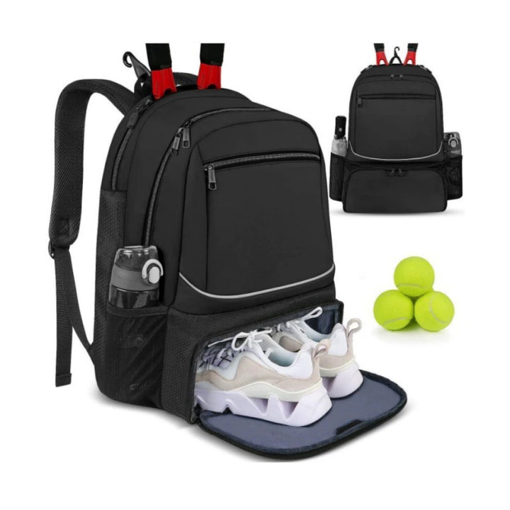 Sports backpack with shoe compartment and water bottle holder Stornfield