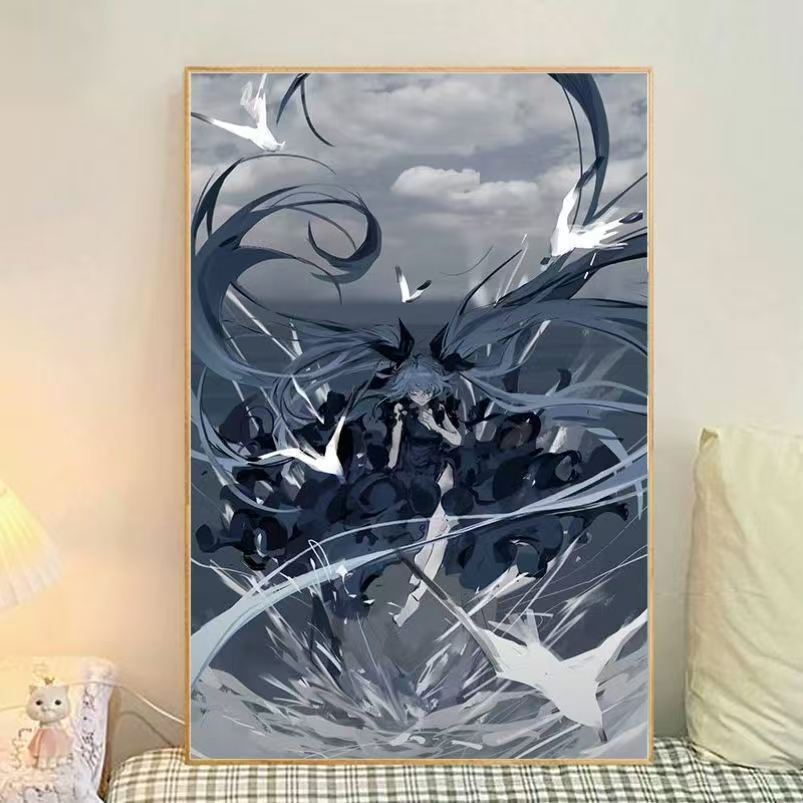 Anime-Themed Illustrated Canvas Art Print Stornfield