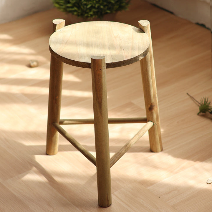 Massive wooden stool Stornfield