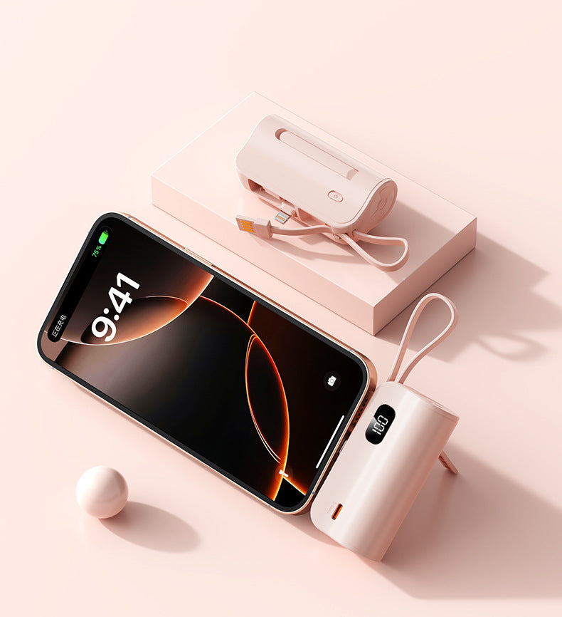 Portable charger with integrated digital display and fast charging function Stornfield