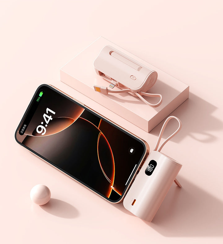 Portable charger with integrated digital display and fast charging function Stornfield