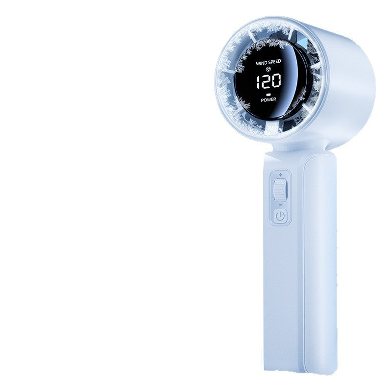 Unisex nan compact high-speed handheld fan with LED display rechargeable battery and quiet turbine Stornfield