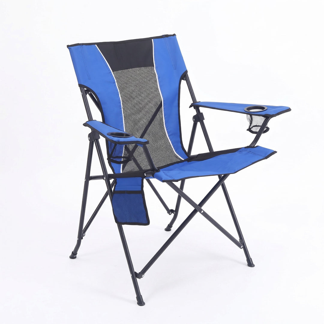 Outdoor Relax Chair with Breathable Mesh and Cup Holder Stornfield
