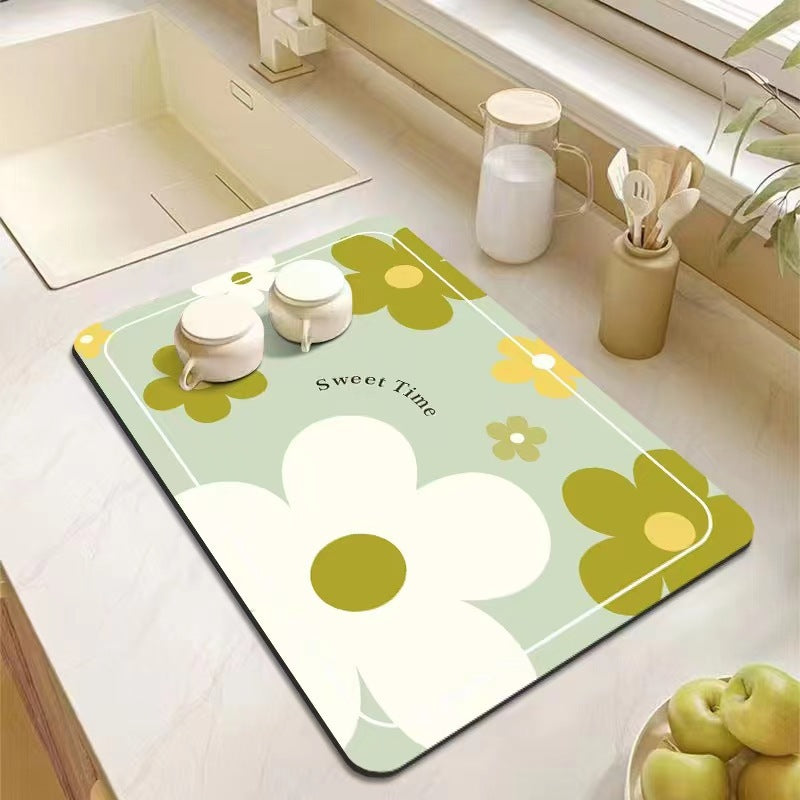 Floral Patterns Kitchen Mat Stornfield