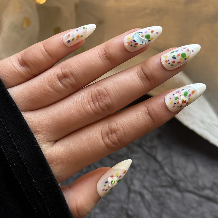 Colorful Artistic Press-On Nail Set Stornfield