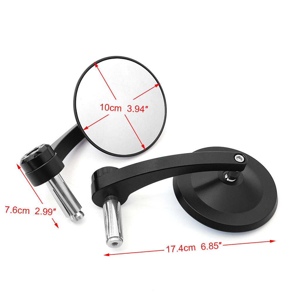 Stylish motorcycle rearview mirror with ball joint Stornfield