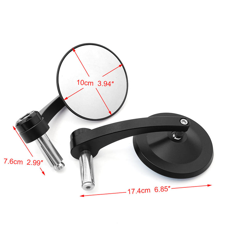 Stylish motorcycle rearview mirror with ball joint Stornfield
