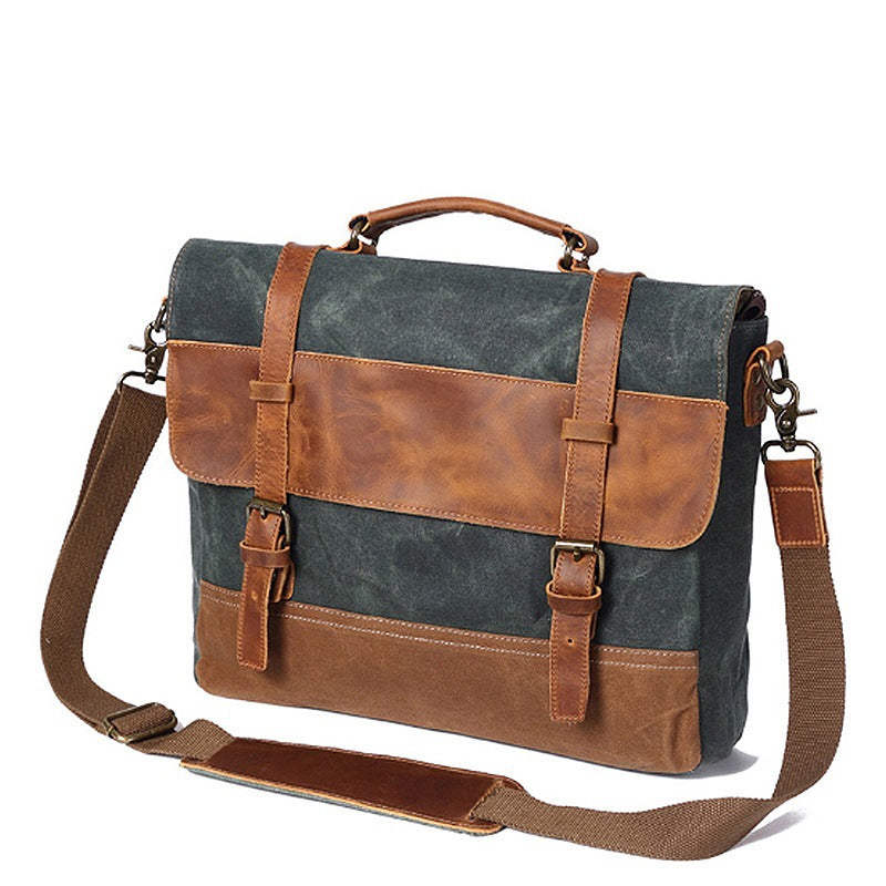 Robust briefcase with vintage design Stornfield