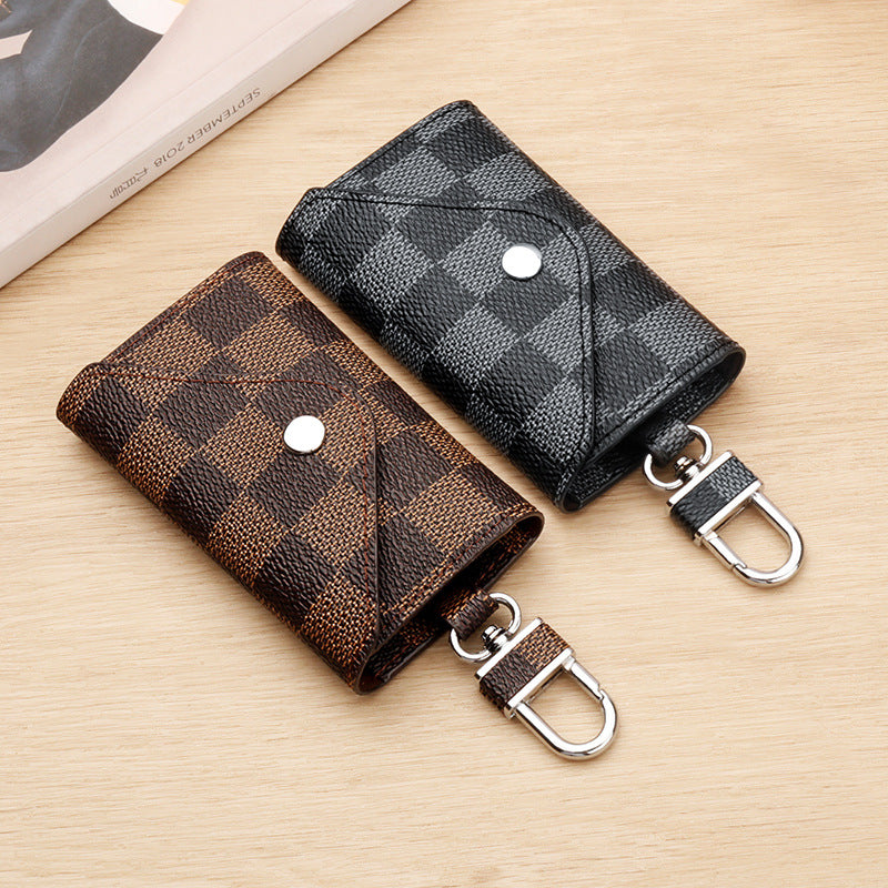 Checkered Pattern Keychain Wallet Stornfield